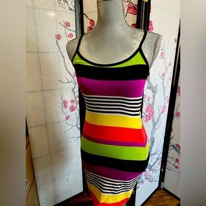 Derek Heart Multi-Colored Bodycon Mini Dress Small